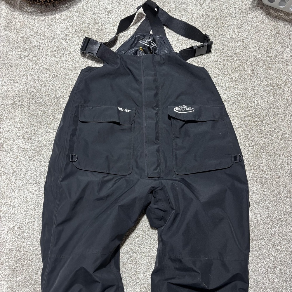 Team Realtree Snow Bib Pants Mens 2XL Black GORE-TEX Hunting Waterproof